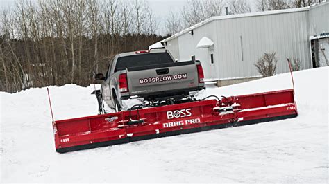 back mounted drag plow